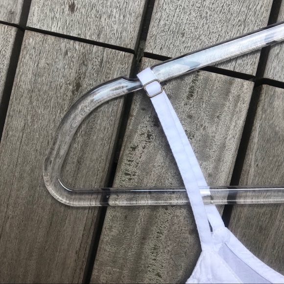 CJAPNA White Cotton Eyelet Lace Button Down Top - Picture 6 of 7